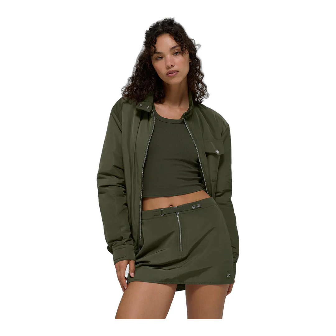 alo Work It Bomber - Green Olive - Image 4