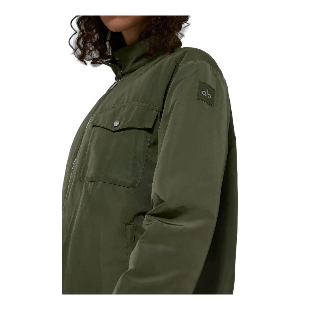 alo Work It Bomber - Green Olive - Image 5