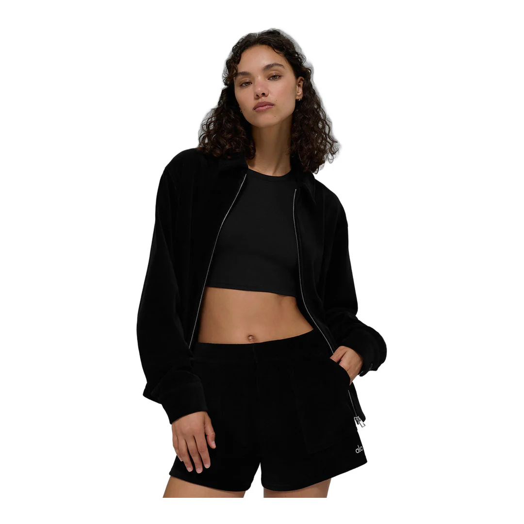 alo Micro Corduroy On Duty Jacket - Black - Image 5