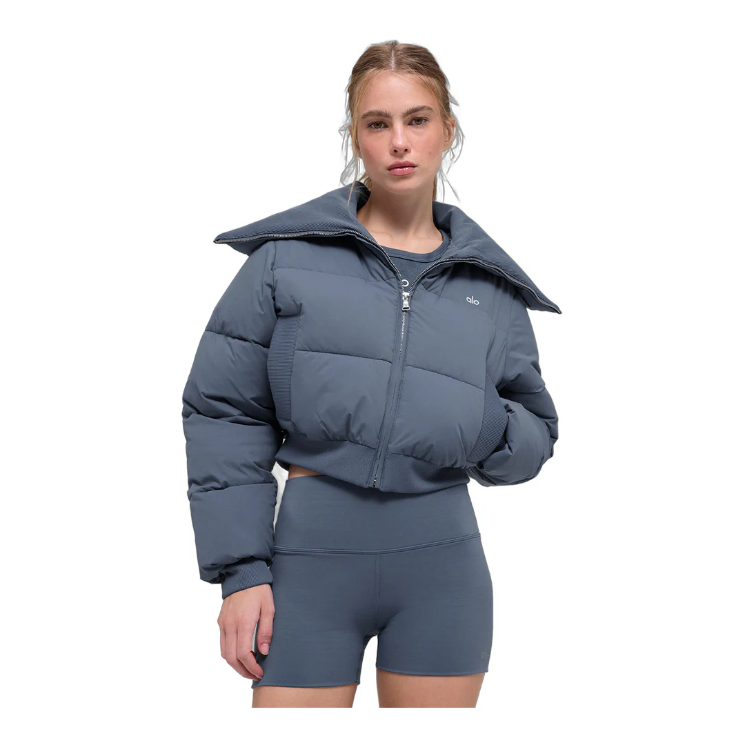 alo Captivate Puffer - Bluestone - Image 3