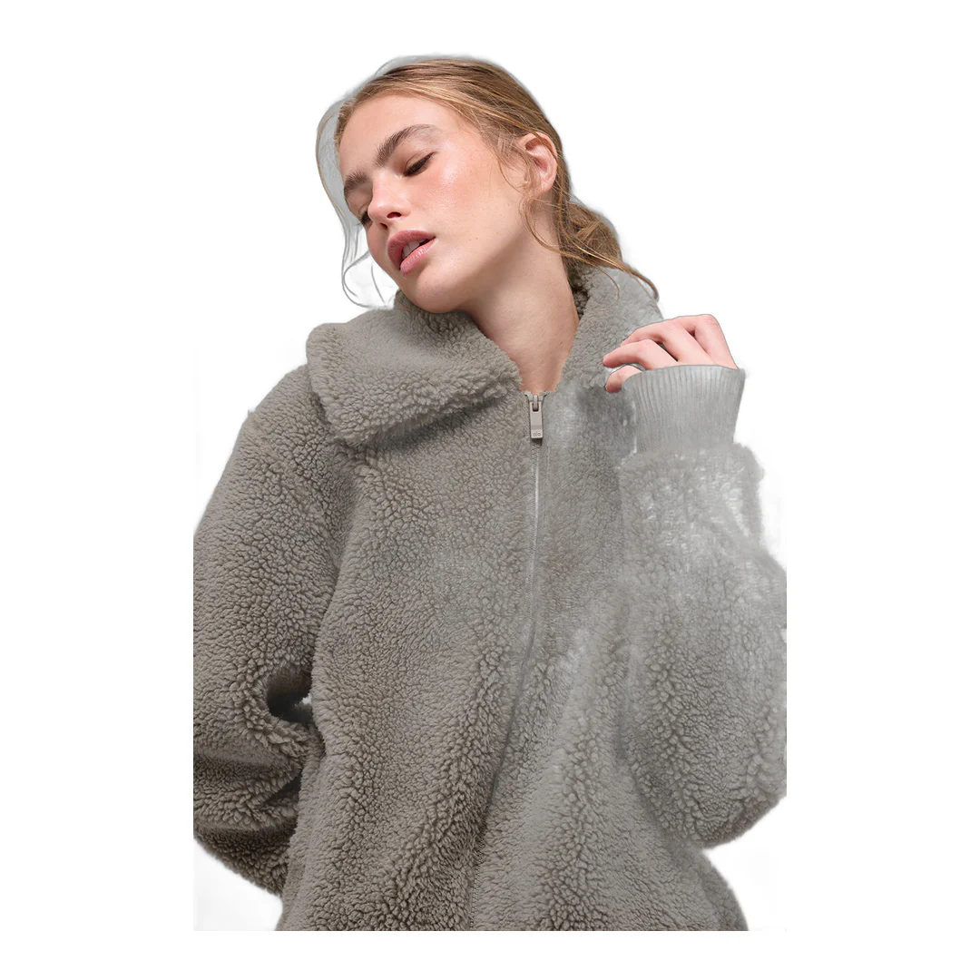 alo Sherpa Downtown Jacket - Light Cocoa - Image 2