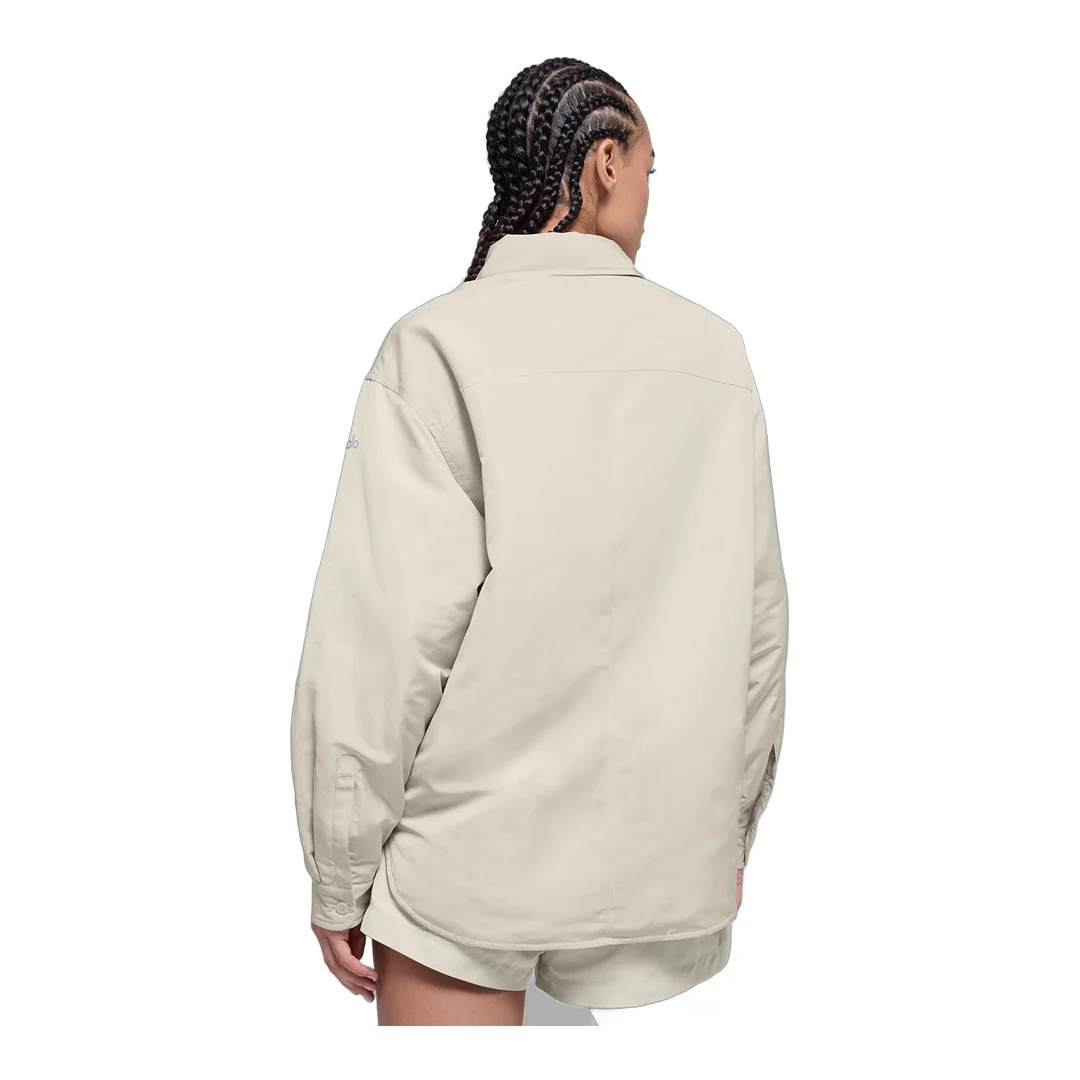 alo Socialite Shacket - Bone - Image 2