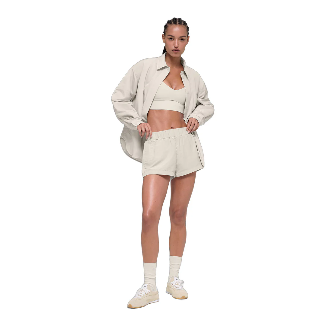 alo Socialite Shacket - Bone - Image 5
