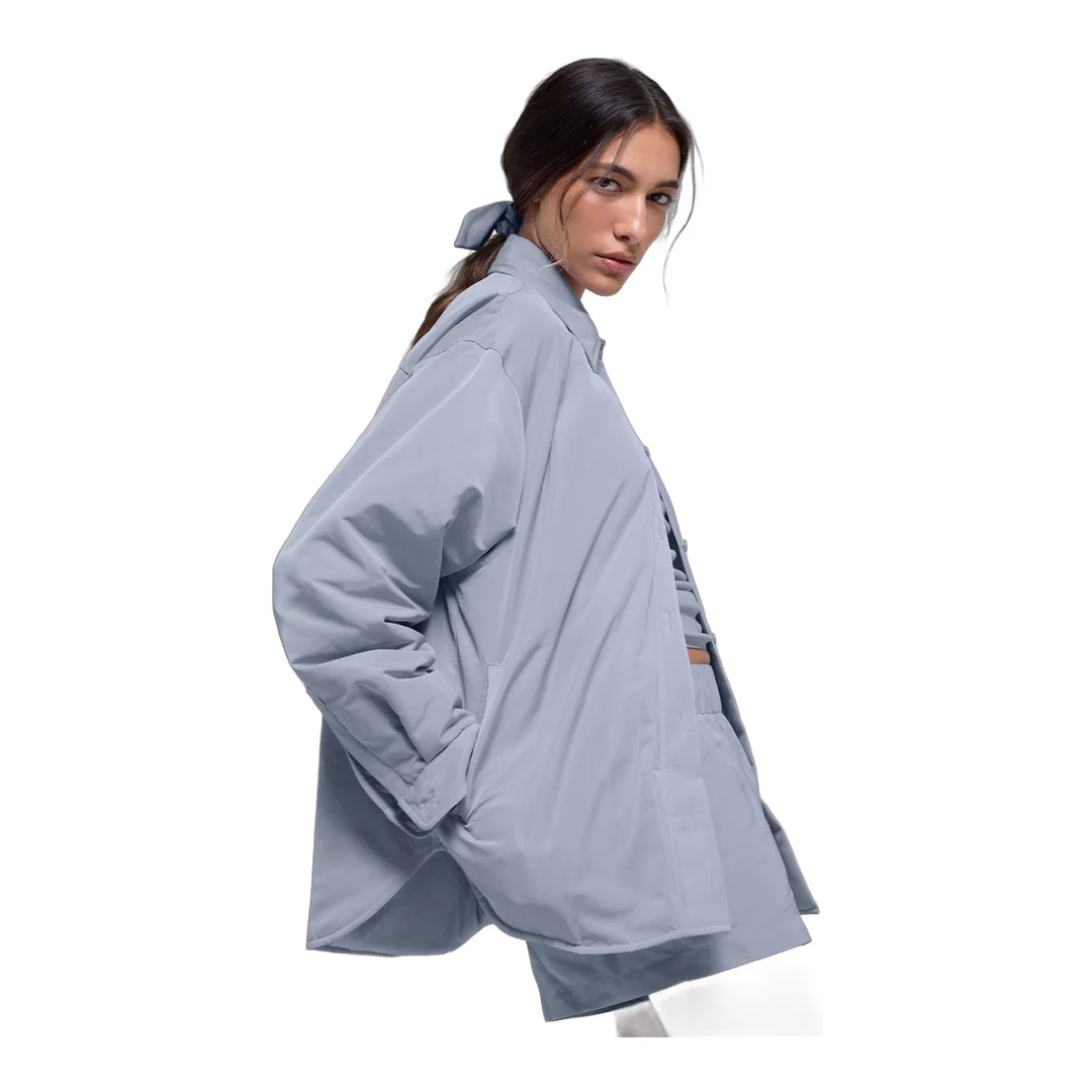 alo Socialite Shacket - Winter Frost - Image 3