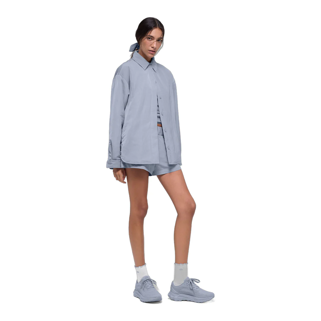 alo Socialite Shacket - Winter Frost - Image 4