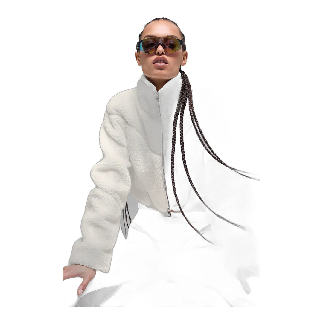 alo Sherpa Cropped Slope Side Jacket - Ivory - Image 4