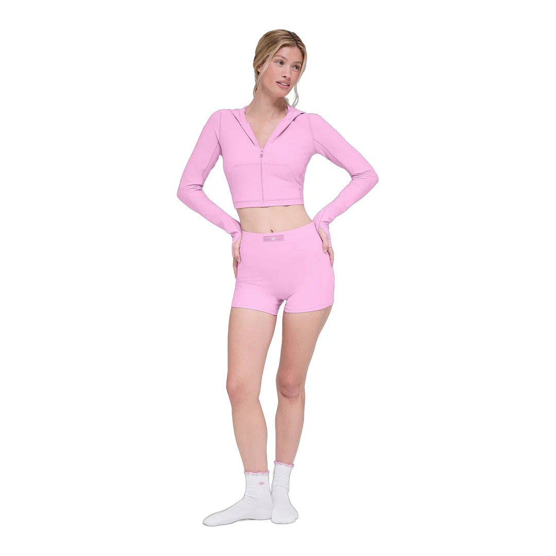 alo Alosoft Sincere Fitted Jacket - Candy Heart Pink - Image 5