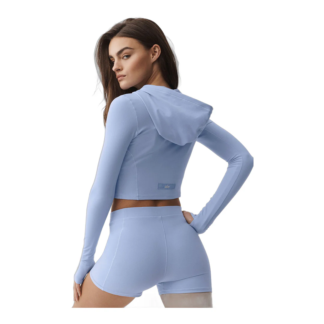 alo Alosoft Sincere Fitted Jacket - Light Provence Blue - Image 2