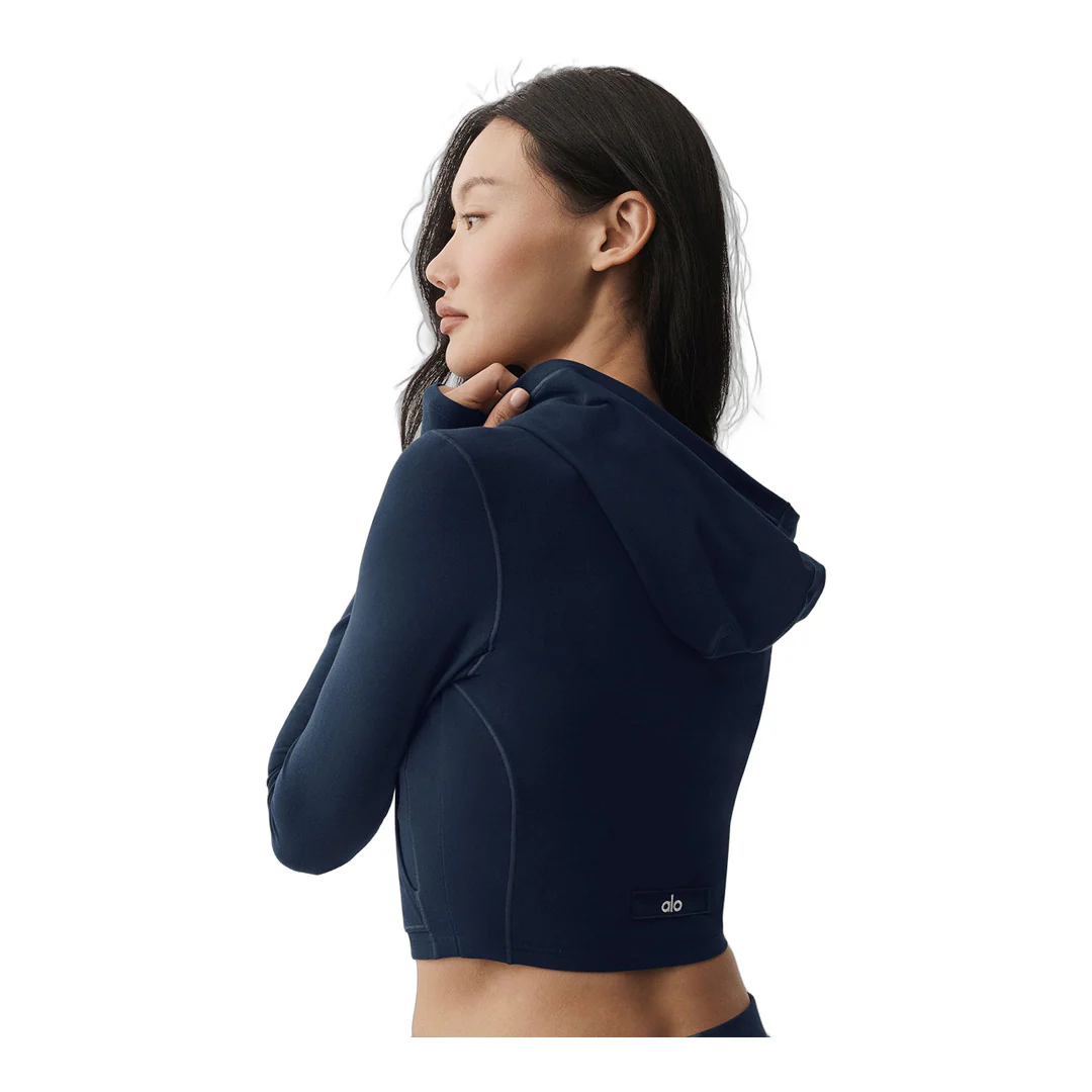 alo Alosoft Sincere Fitted Jacket - Navy - Image 6