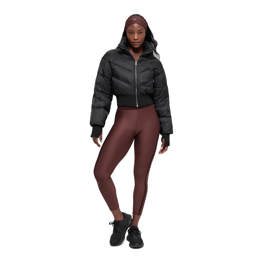 alo Cropped Atmosphere Puffer - Black - Image 6