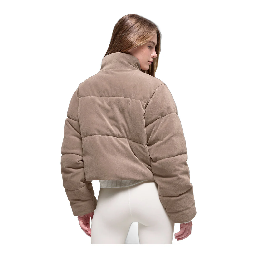 alo Micro Corduroy Dreamy Puffer - Chai Latte - Image 2