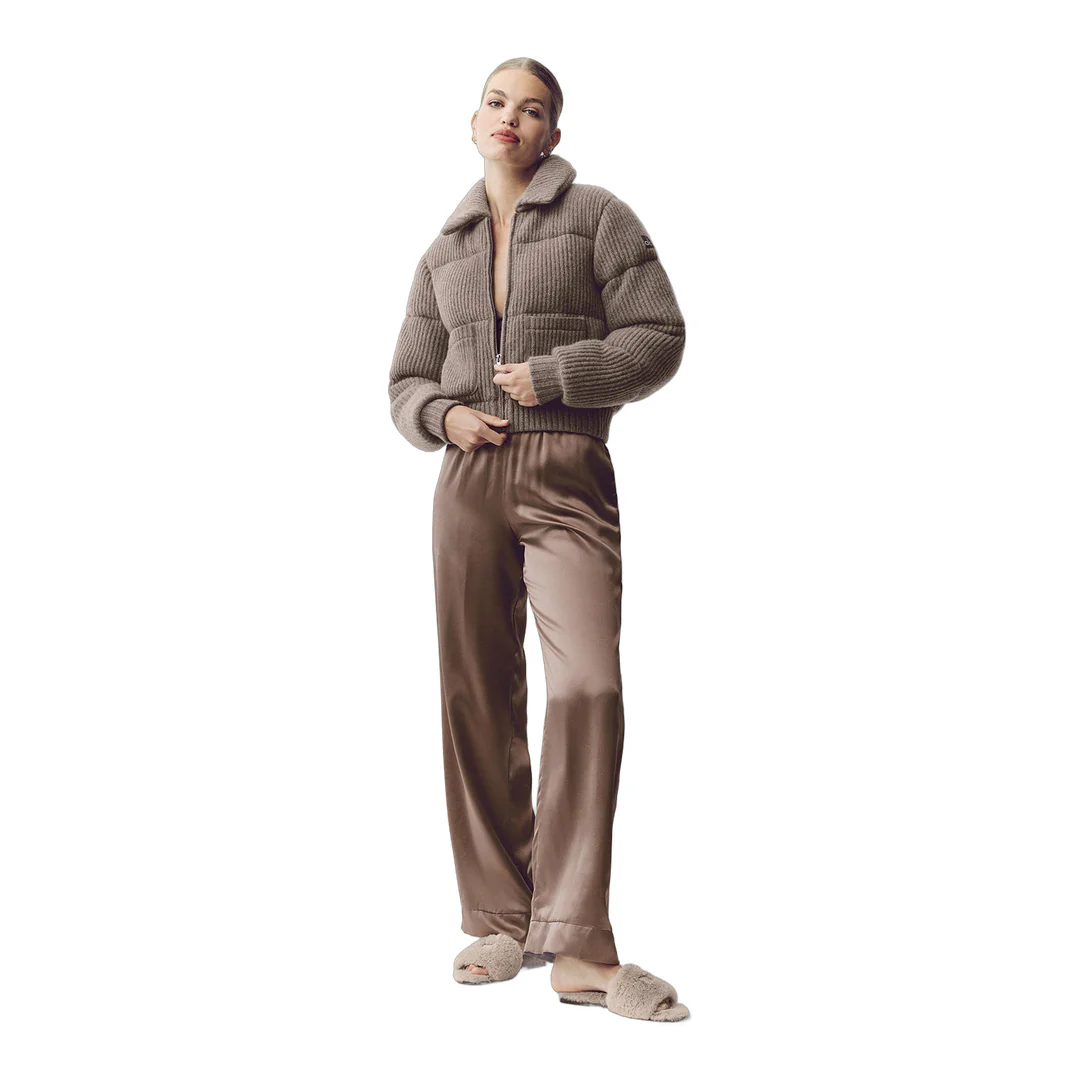 alo Cashmere Northstar Sweater Puffer - Alpine Cocoa Heather - Image 6