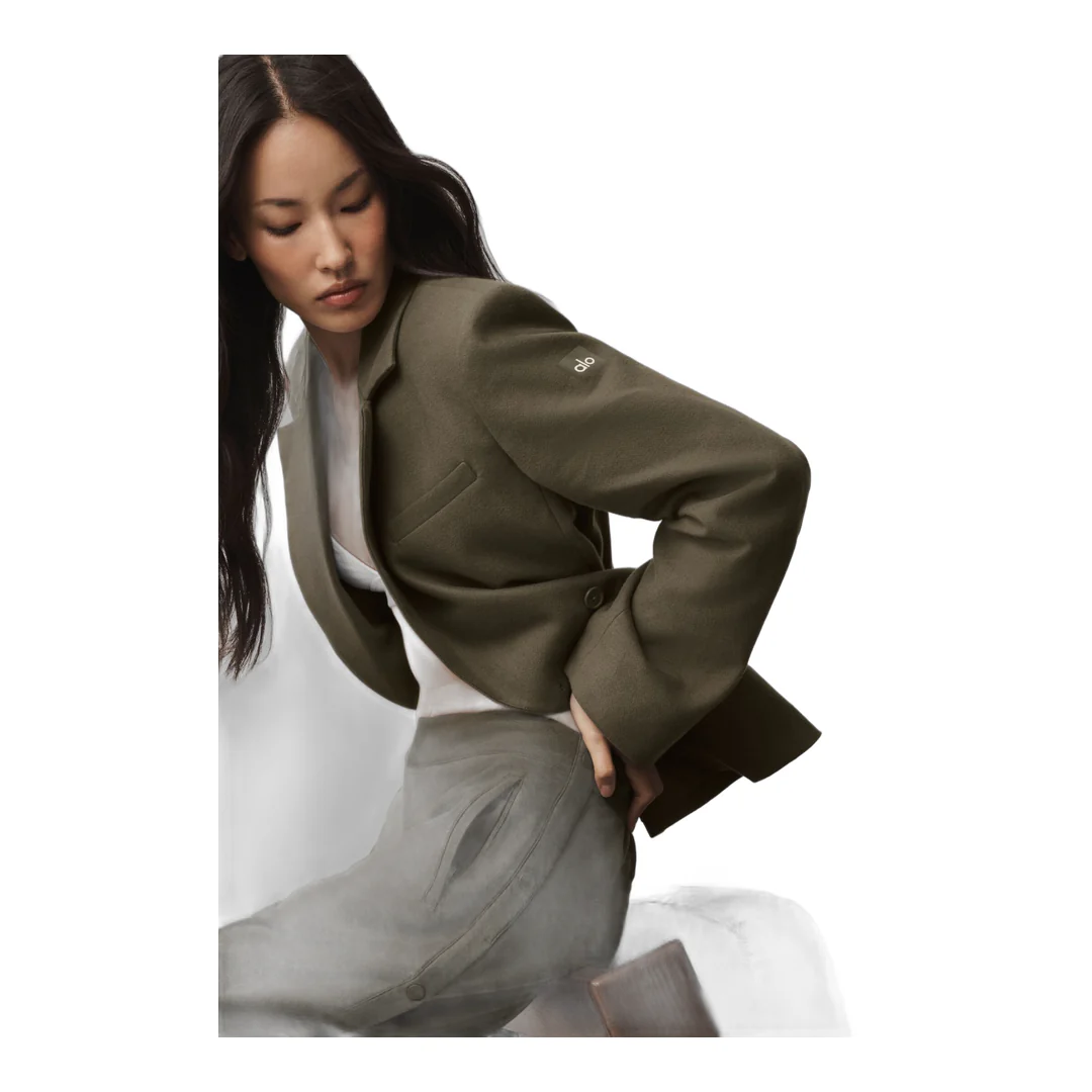 alo Cinch Blazer - Olive Tree - Image 4