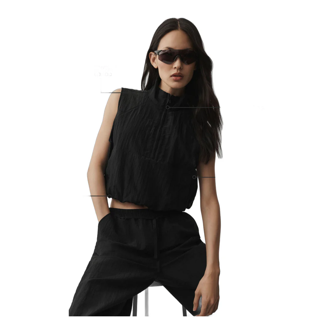 alo Ripstop Electric Vest - Black - Image 2
