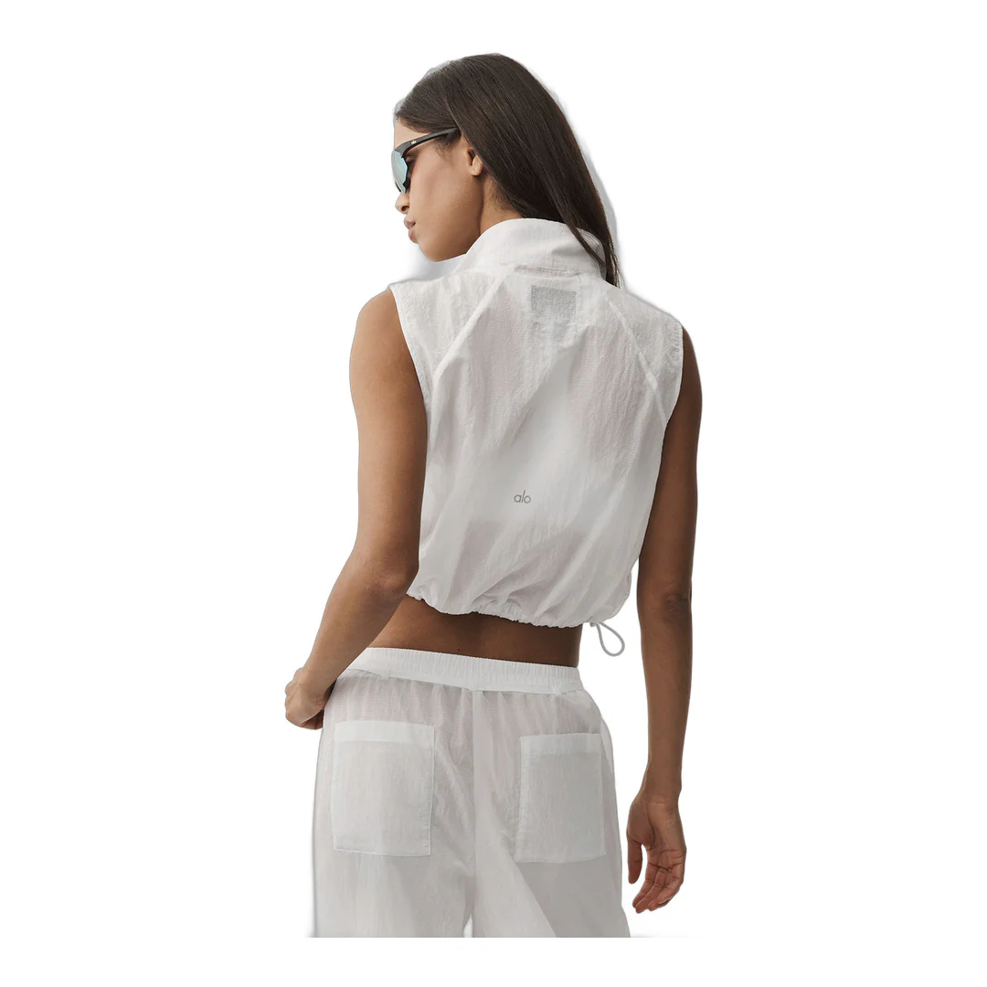 alo Ripstop Electric Vest - White - Image 4