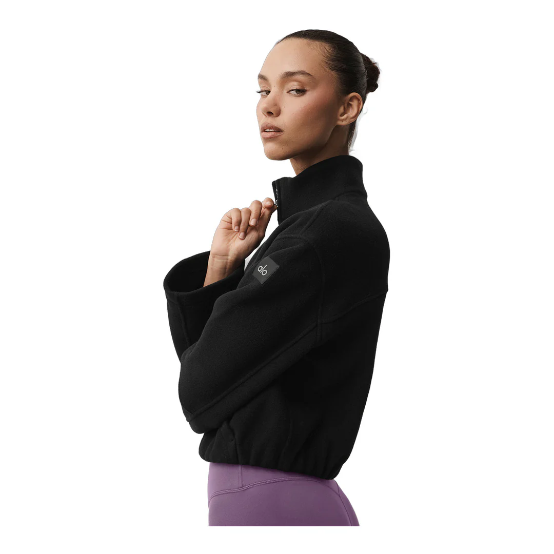 alo Double Face Wool City Girl Jacket - Black - Image 5