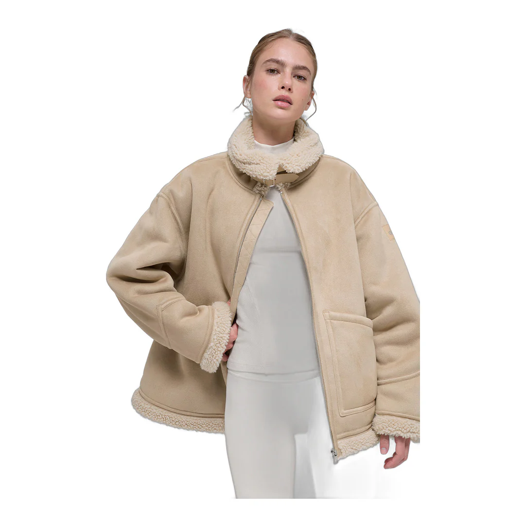 alo Faux Shearling Grand Jacket - Woodland Tan - Image 3
