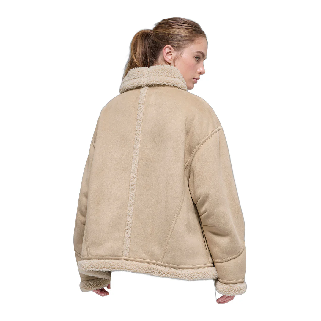 alo Faux Shearling Grand Jacket - Woodland Tan - Image 4