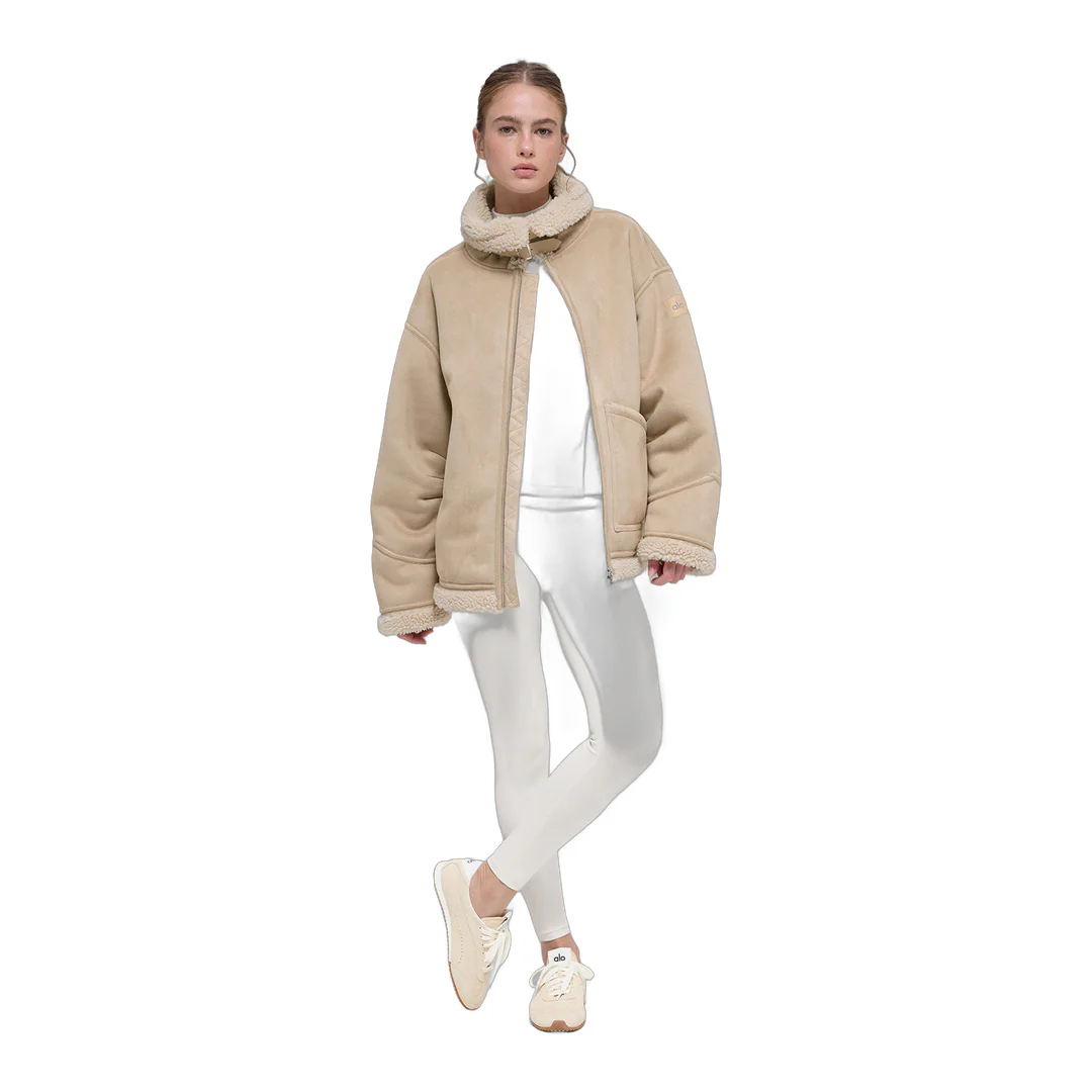 alo Faux Shearling Grand Jacket - Woodland Tan - Image 7