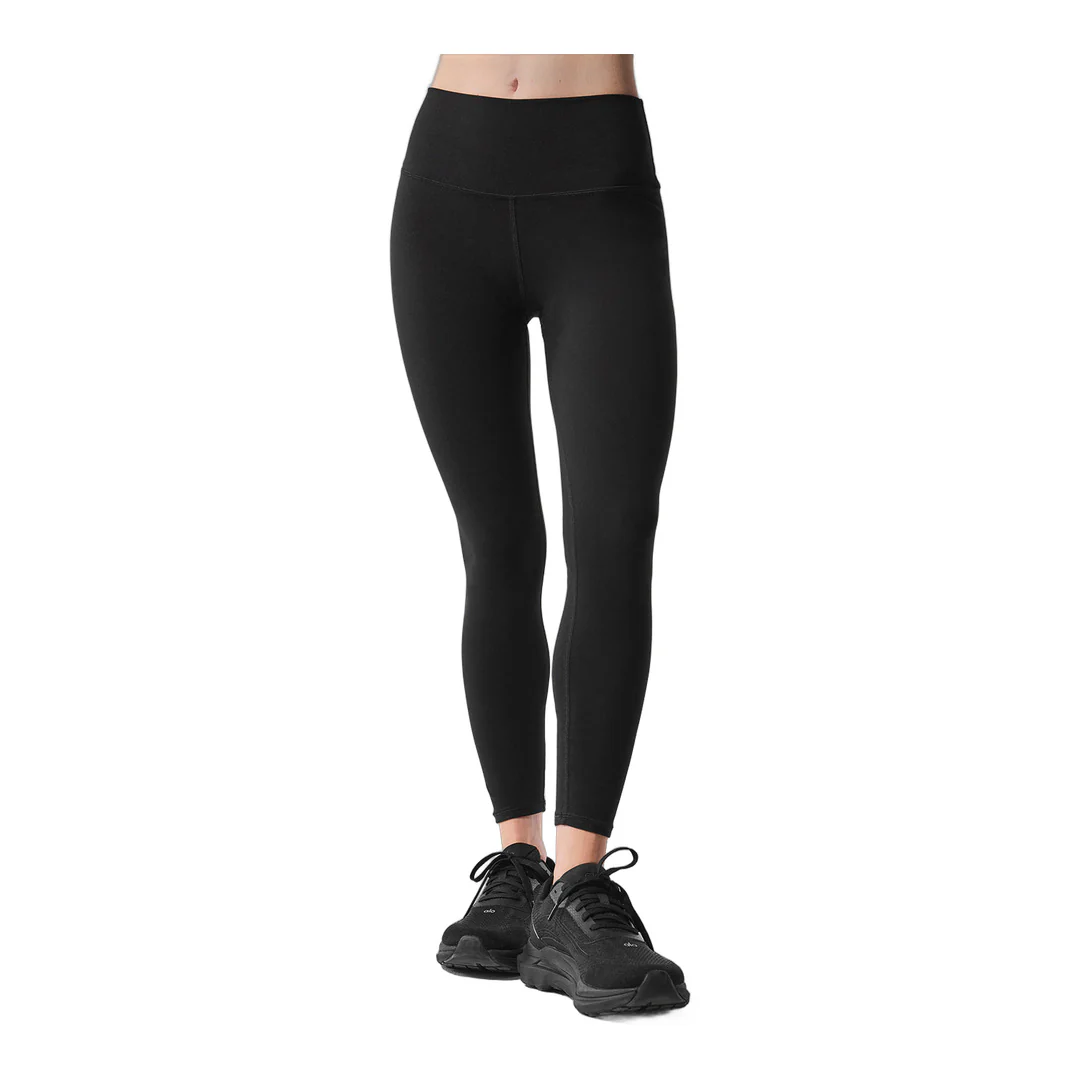 alo Alosoft High-Waist 7/8 Highlight Legging - Black
