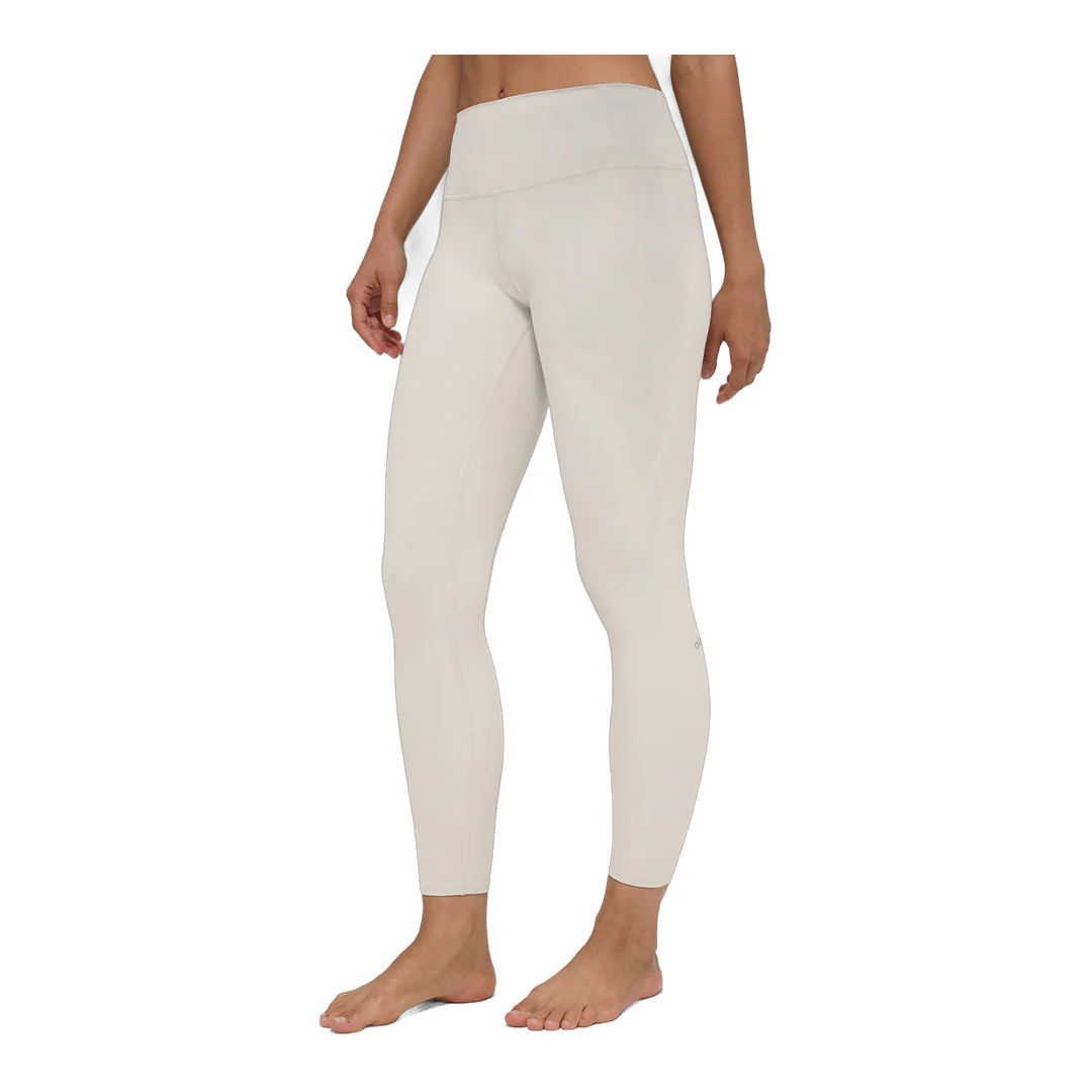 alo Alosoft High-Waist 7/8 Highlight Legging - Bone - Image 2