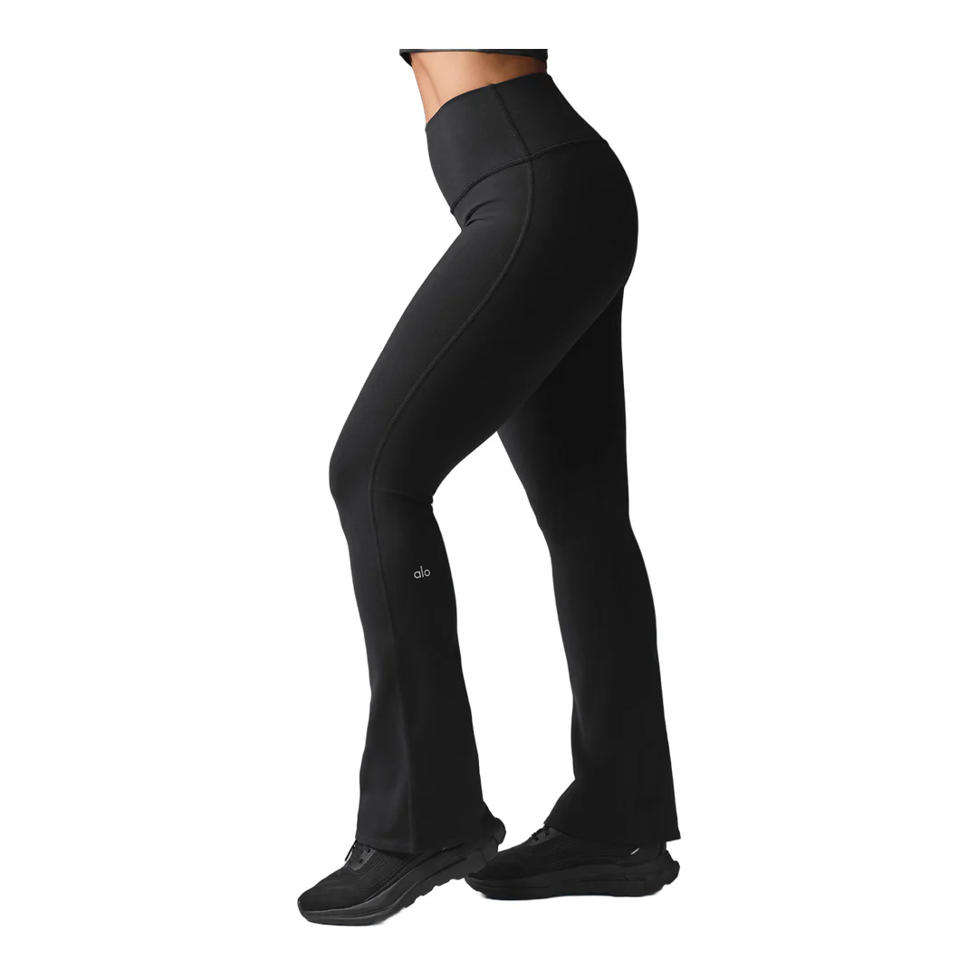alo Airbrush High-Waist Bootcut Legging - Black - Image 3