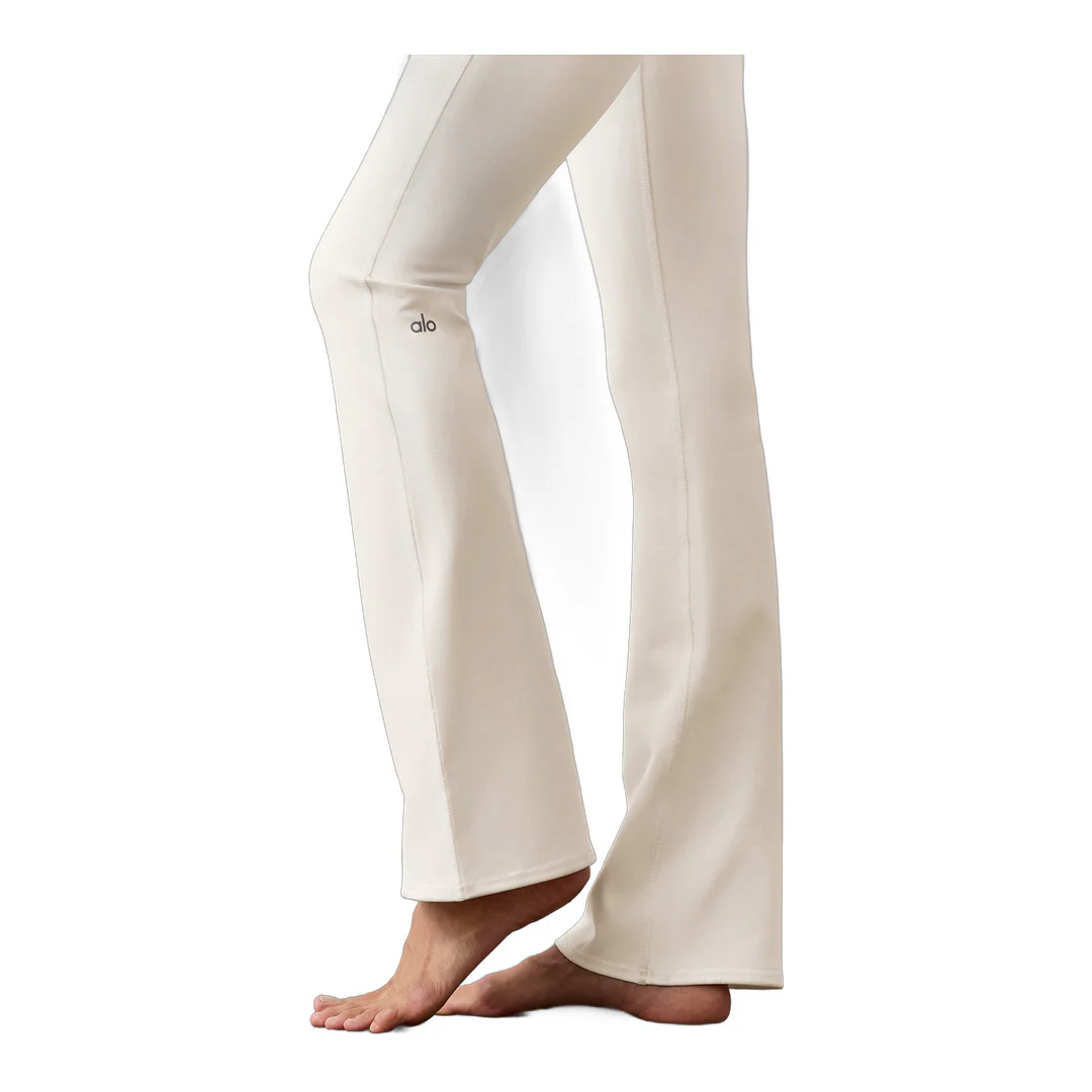 alo Airbrush High-Waist Bootcut Legging - Ivory - Image 5