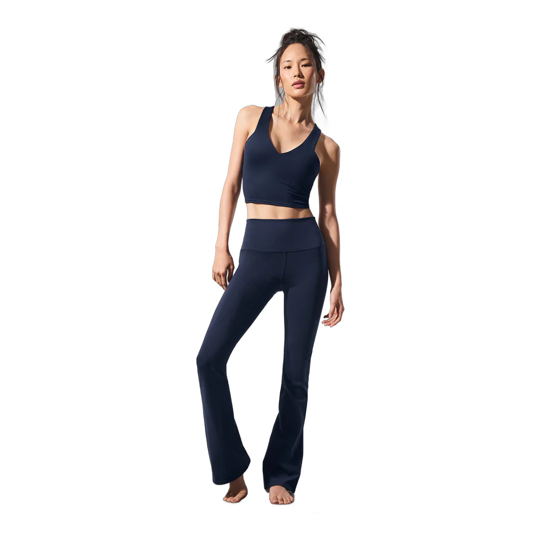 alo Airbrush High-Waist Bootcut Legging - Navy - Image 3