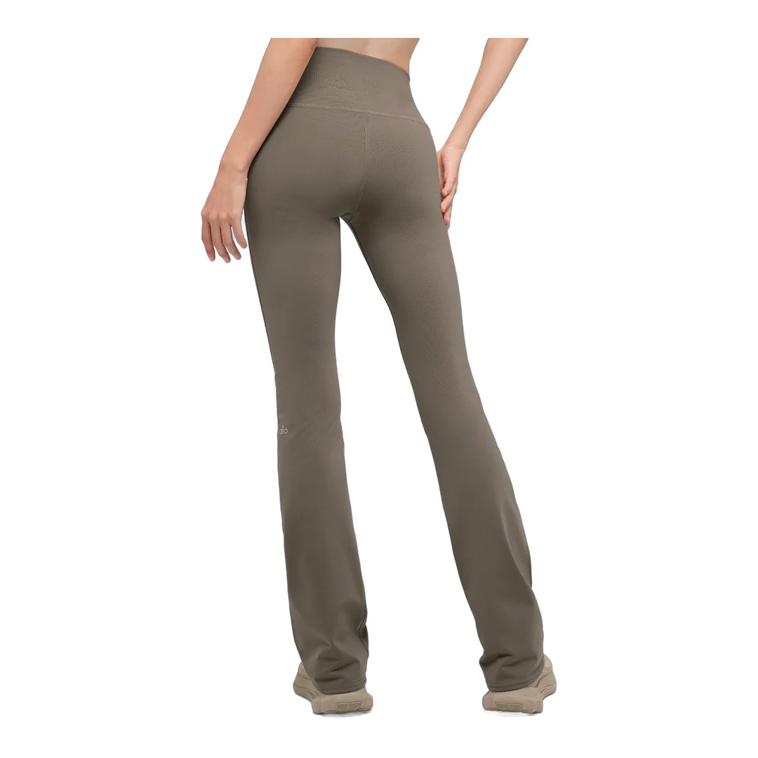 alo Airbrush High-Waist Bootcut Legging - Light Cocoa - Image 2