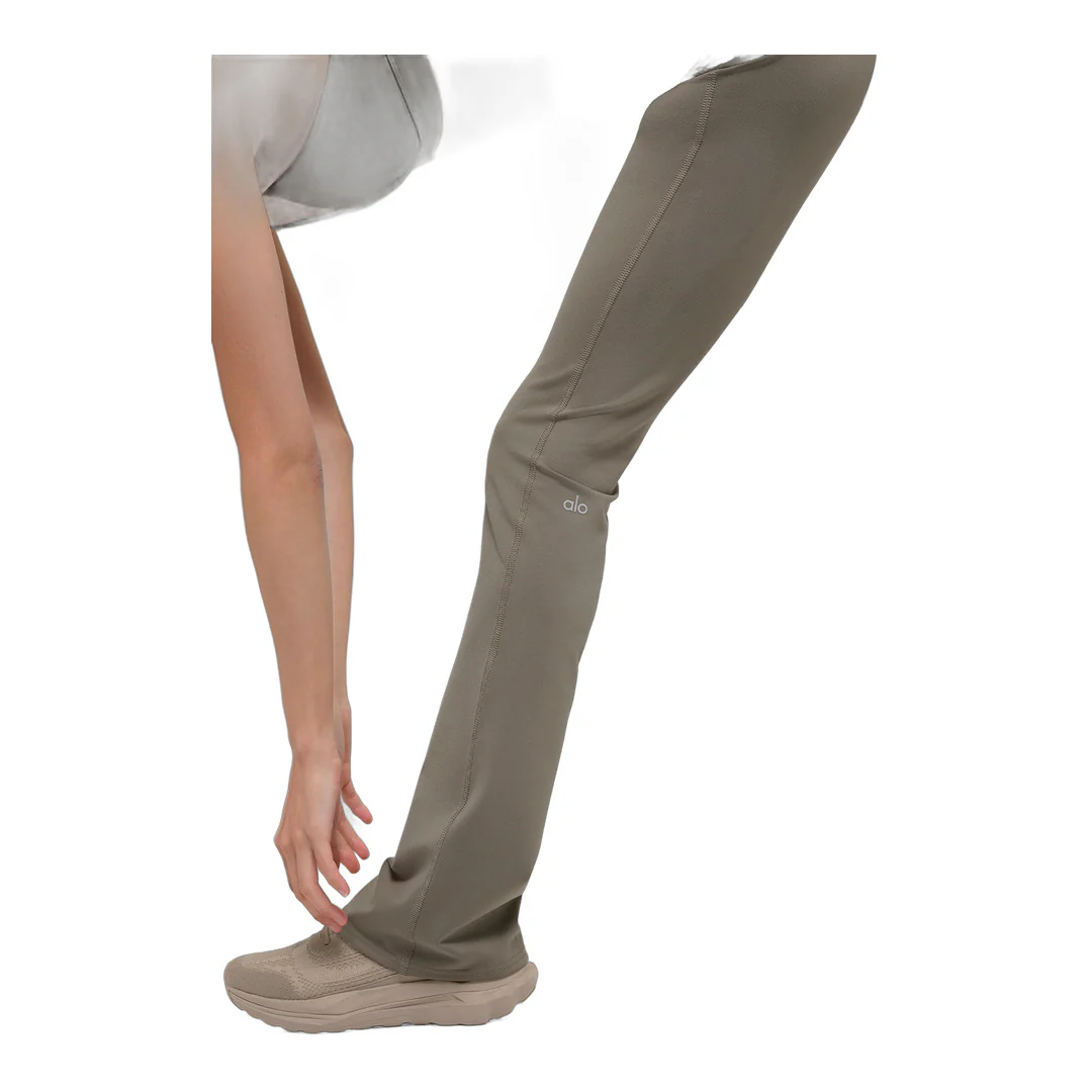alo Airbrush High-Waist Bootcut Legging - Light Cocoa - Image 3