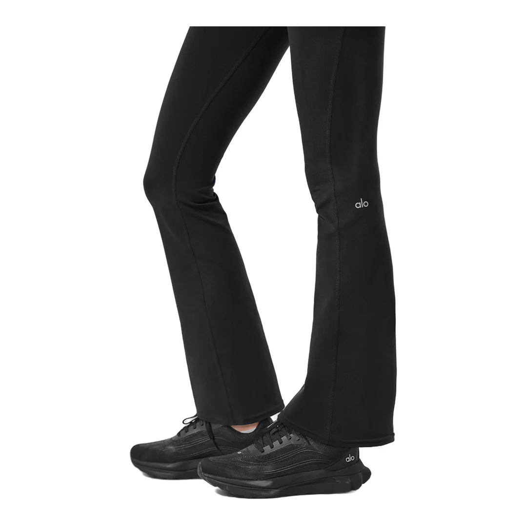 alo Airbrush High-Waist 7/8 Bootcut Legging - Black - Image 4