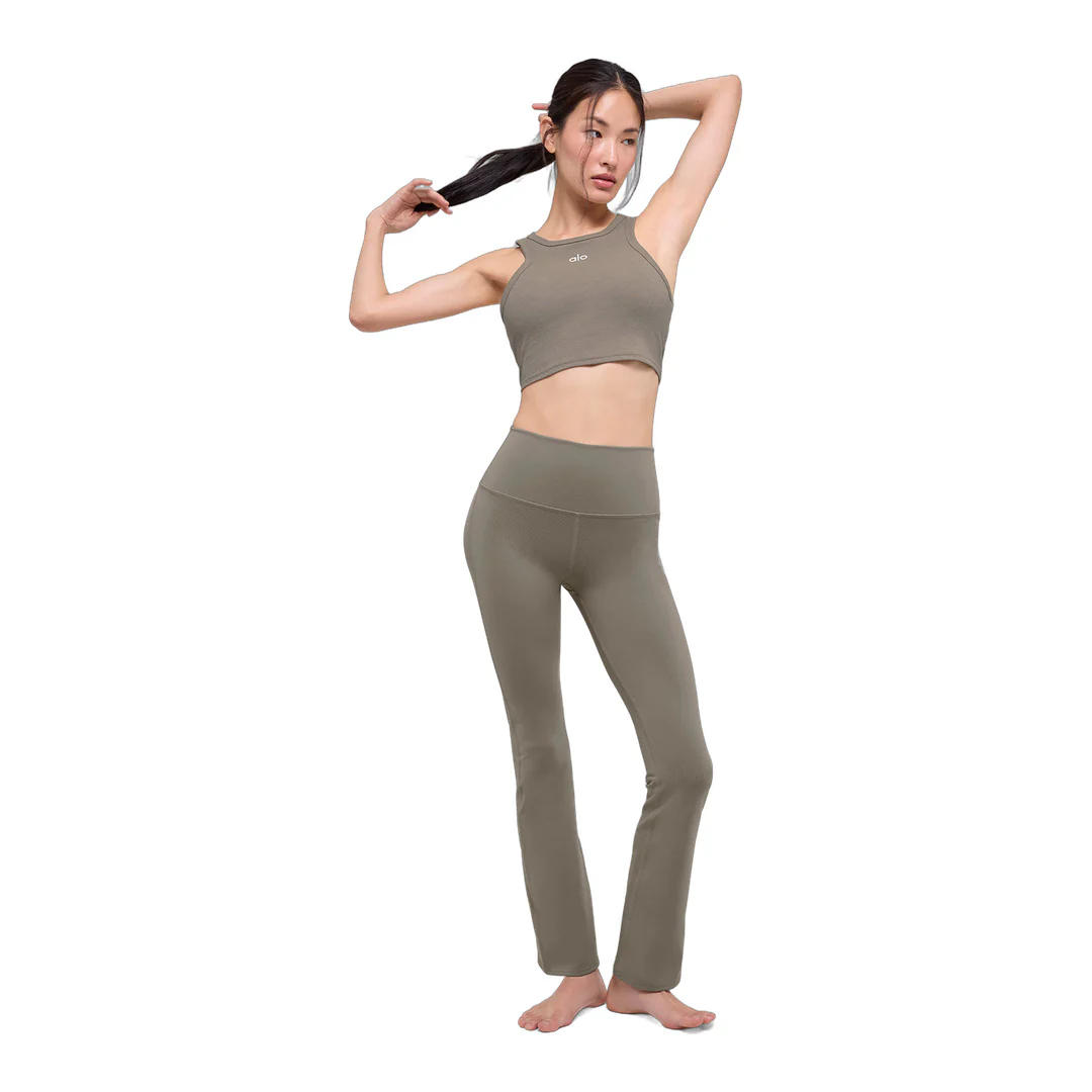 alo Airbrush High-Waist 7/8 Bootcut Legging - Light Cocoa - Image 4