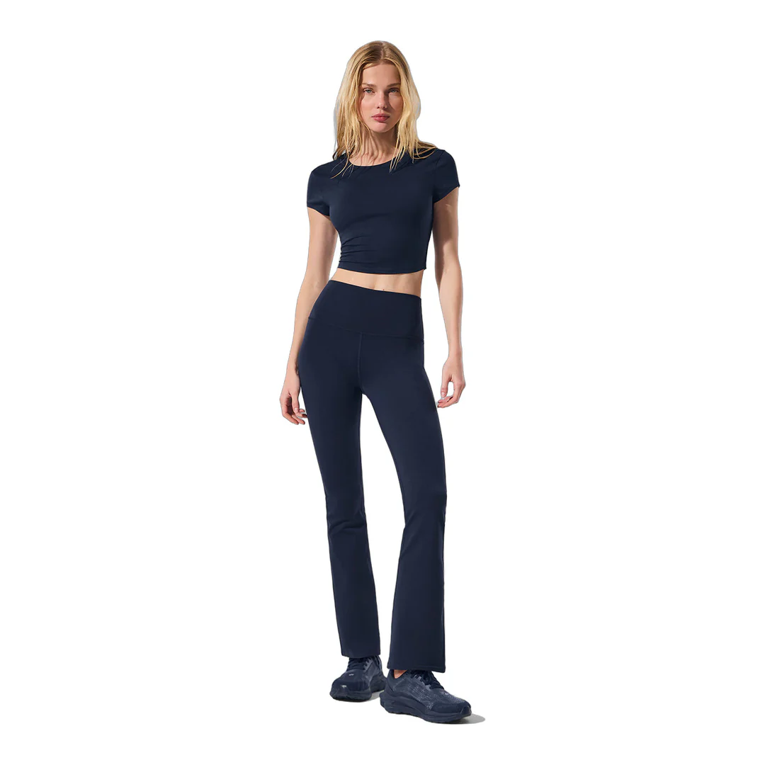alo Airbrush High-Waist 7/8 Bootcut Legging - Navy - Image 4