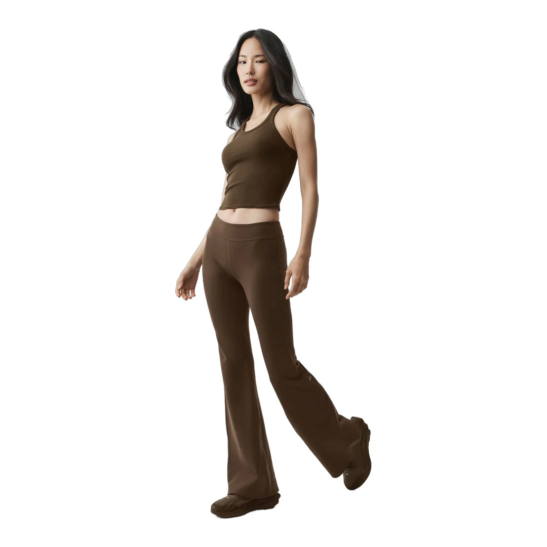 alo Airbrush Low-Rise Bootcut Legging - Espresso - Image 5