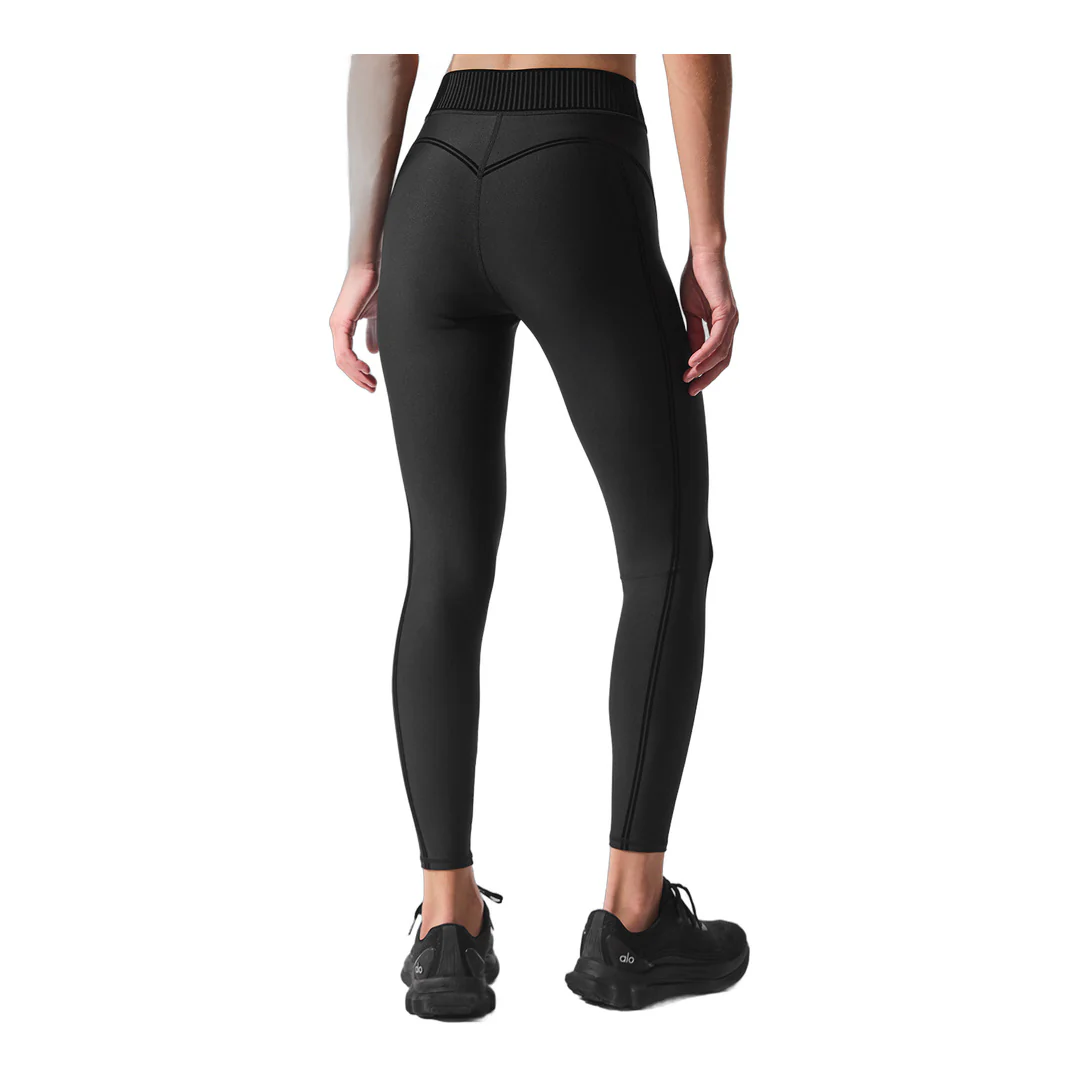 alo Airlift High-Waist 7/8 Line Up Legging - Black - Image 4