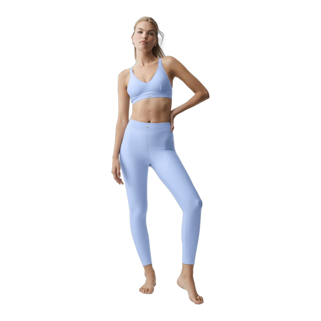 alo Airlift High-Waist 7/8 Line Up Legging - Light Provence Blue