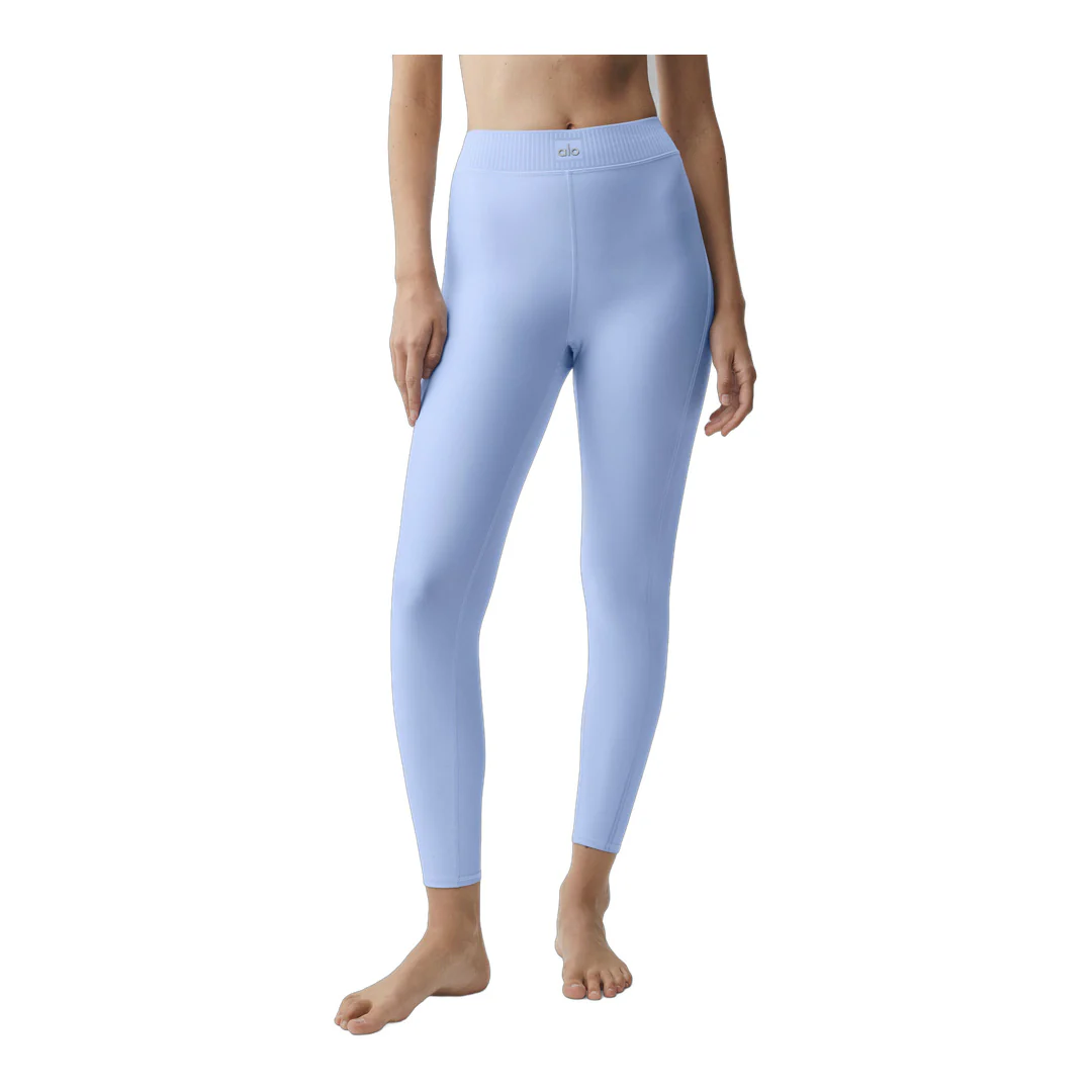alo Airlift High-Waist 7/8 Line Up Legging - Light Provence Blue - Image 3