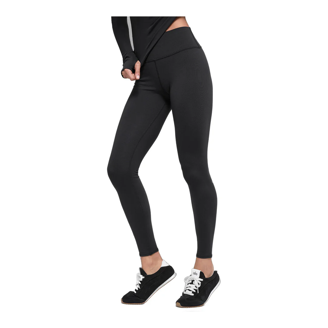 alo Airbrush Winter Warm High-Waist Nocturne Legging - Black