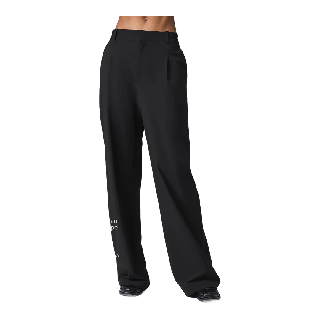 alo High-Waist Pursuit Trouser (Long) - Black - Image 2