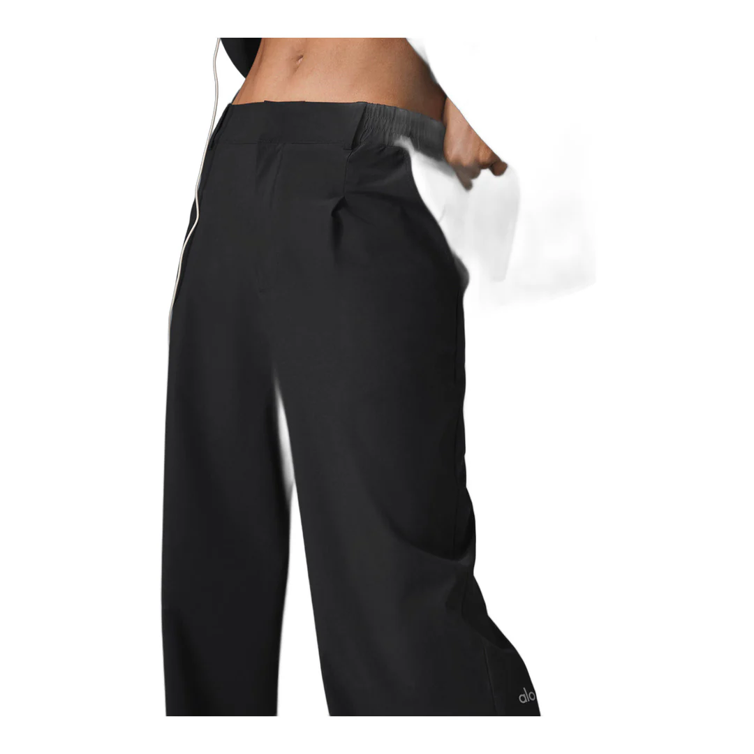 alo High-Waist Pursuit Trouser (Long) - Black - Image 5