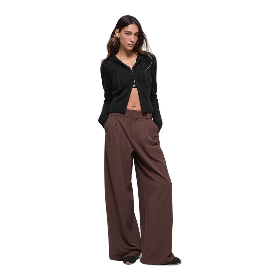 alo High-Waist Dreamscape Trouser (Long) - Brownstone