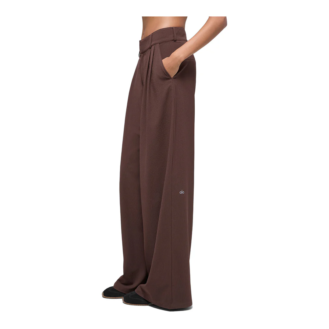 alo High-Waist Dreamscape Trouser (Long) - Brownstone - Image 4