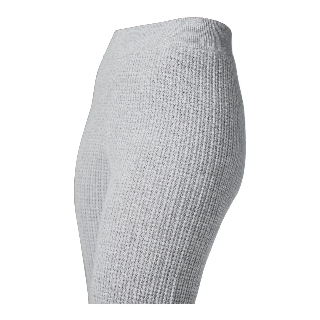 alo Cashmere High-Waist Plush Waffle Pant - Athletic Heather Grey - Image 4