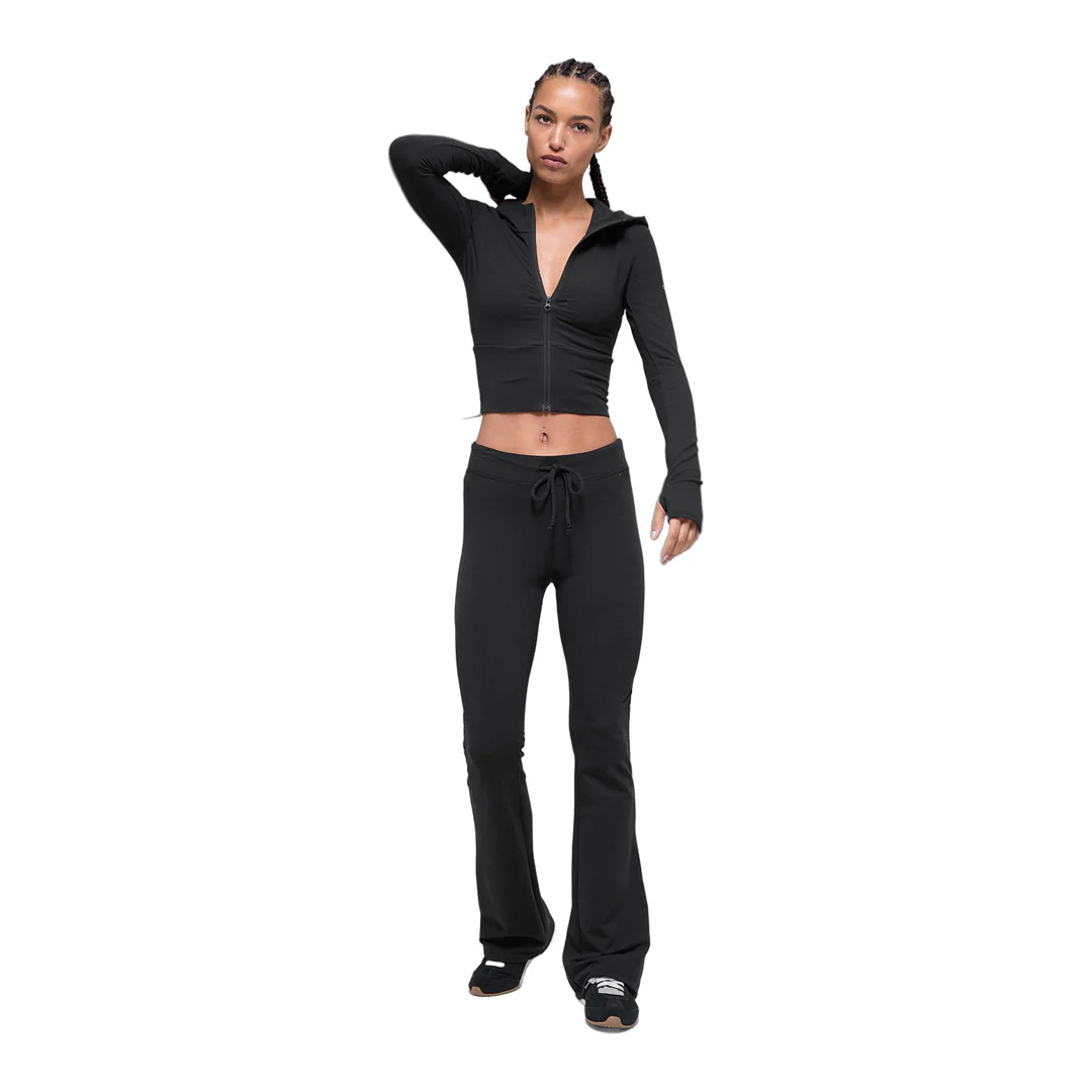 alo Sway Bootcut Sweatpant - Black - Image 5