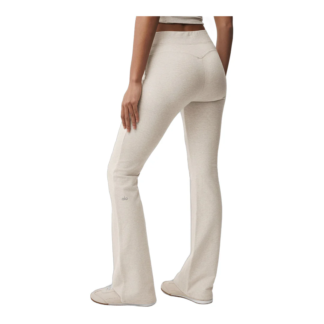 alo Sway Bootcut Sweatpant - Oatmeal Heather - Image 2