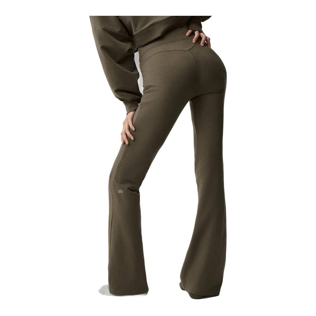 alo Sway Bootcut Sweatpant - Olive Tree - Image 2