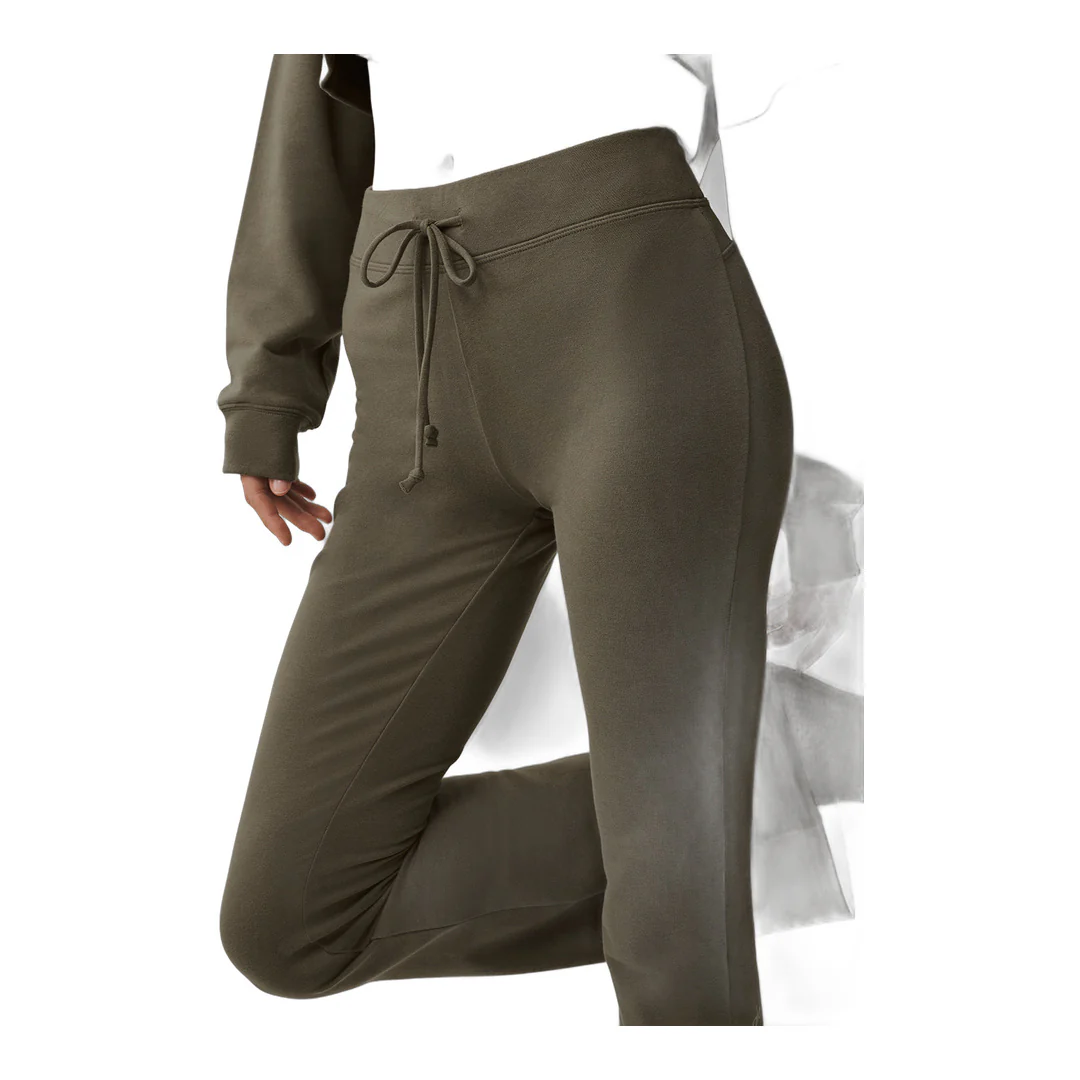 alo Sway Bootcut Sweatpant - Olive Tree - Image 4