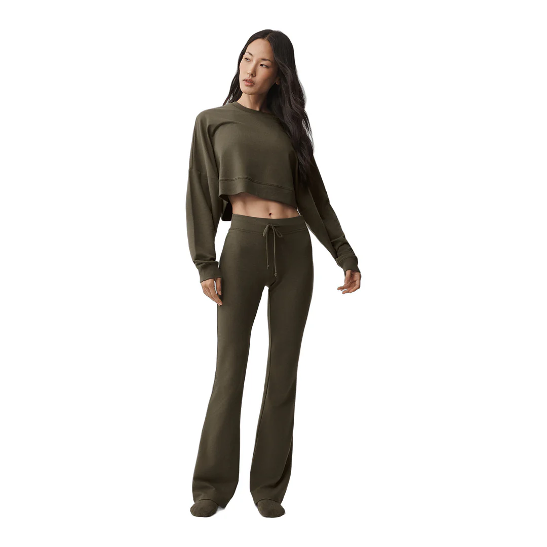 alo Sway Bootcut Sweatpant - Olive Tree - Image 6