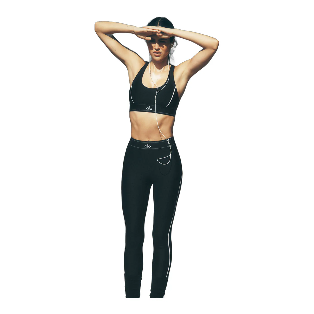 alo Airlift High-Waist Suit Up Legging - Black/White