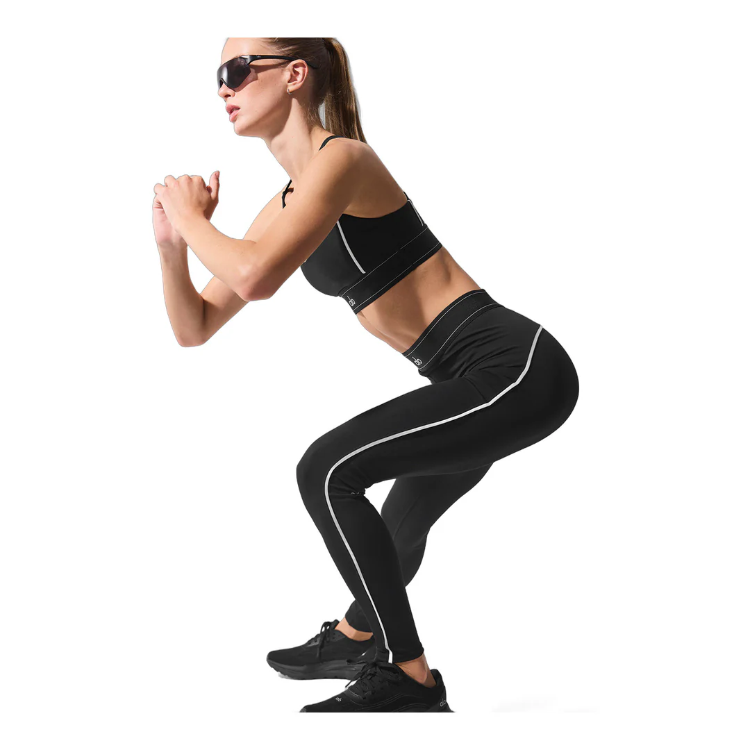 alo Airlift High-Waist Suit Up Legging - Black/White - Image 5
